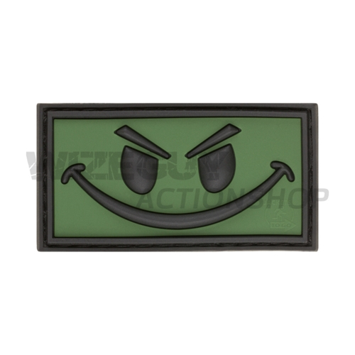 JTG Rubber Patch: Evil Smile Olive in the group Tactical Gear / Patches at Wizeguy Sweden AB (JTG-006246)