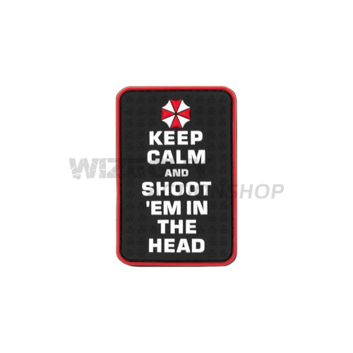 3D Rubber Patch: Keep Calm and shoot 'em in the head in the group Tactical Gear / Patches at Wizeguy Sweden AB (JTG-020405)