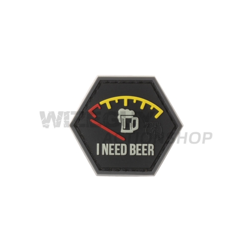 3D Rubber Patch: I need Beer Red in the group Tactical Gear / Patches at Wizeguy Sweden AB (JTG-027850)