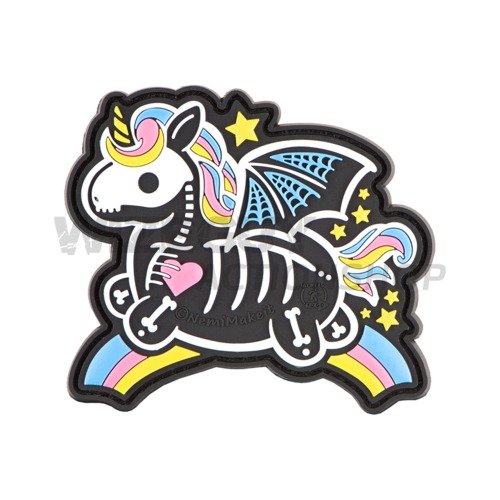 3D Rubber Patch: Skeleton Unicorn in the group Tactical Gear / Patches at Wizeguy Sweden AB (JTG-035457)
