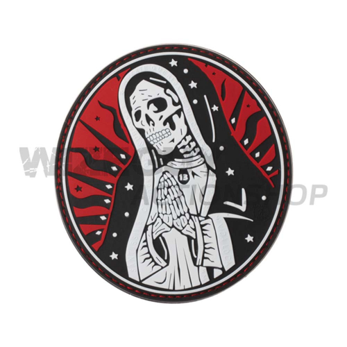 3D Rubber Patch: Santa Muerte Red Sky in the group Tactical Gear / Patches at Wizeguy Sweden AB (JTG-100001)