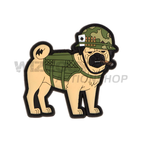 3D Rubber Patch: Nam Pug Tactipug in the group Tactical Gear / Patches at Wizeguy Sweden AB (JTG-100003)