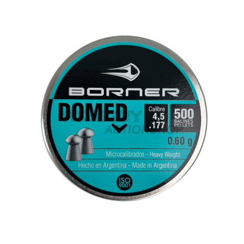 Borner DOMED 4.5mm 500st in the group Airguns / Airgun Ammo at Wizeguy Sweden AB (ag-bor-amo-004)
