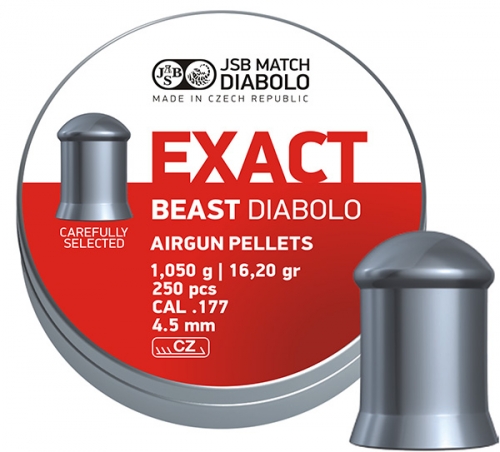 JSB Exact Beast 4.52mm - 1.030g 250 pcs in the group Airguns / Airgun Ammo at Wizeguy Sweden AB (ag-jsb-00010)