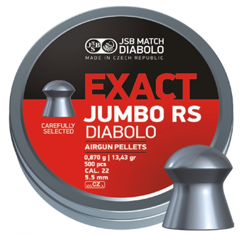 JSB Exact Jumbo RS 5.52mm - 0.870g - 500 pcs in the group Airguns / Airgun Ammo at Wizeguy Sweden AB (ag-jsb-00104)