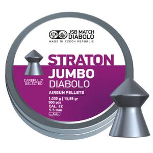 JSB Straton Jumbo 5.50mm - 1.030g - 500 pcs in the group Airguns / Airgun Ammo at Wizeguy Sweden AB (ag-jsb-00116)