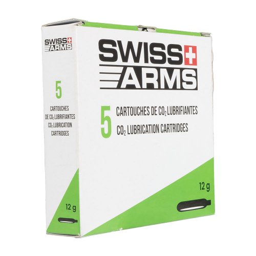 Swiss Arms lubrication cartridges Co2 5-Pack in the group Airguns / Co2 cartriges  at Wizeguy Sweden AB (as-cg-gas-2001)