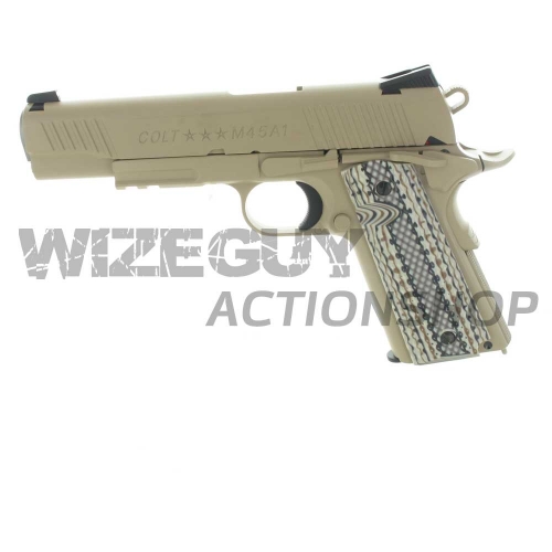 Colt 1911 Rail M45A1 Tan in the group Airsoft / Airsoft Pistols / Colt 1911 airsoft pistol at Wizeguy Sweden AB (as-cg-gun-0076)