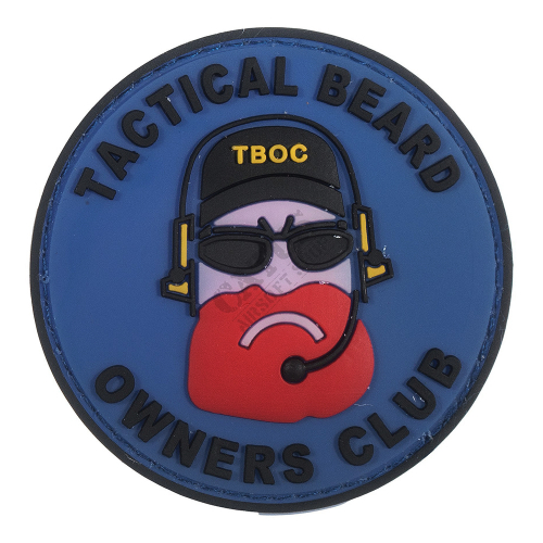 3D Rubber Patch: Tactical Beard Owners Club Black/Blue in the group Tactical Gear / Patches at Wizeguy Sweden AB (as-da-pat-0001)