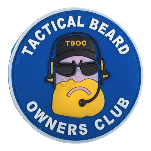 3D Rubber Patch: Tactical Beard Owners Club Blue/White in the group Tactical Gear / Patches at Wizeguy Sweden AB (as-da-pat-0002)