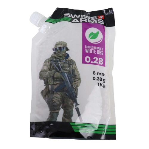 Swiss Arms Platinum Bio 0.28g 3600 in the group Airsoft / Airsoft BBs / Soft air gun bullets at Wizeguy Sweden AB (as-ka-bb-0010)