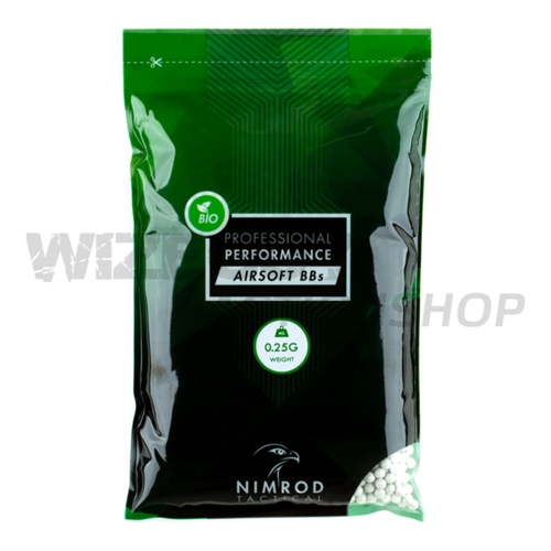 Nimrod Professional Performance 0.25g BIO BB 4000rds in the group Airsoft / Airsoft BBs / Soft air gun bullets at Wizeguy Sweden AB (as-nim-bb-002)