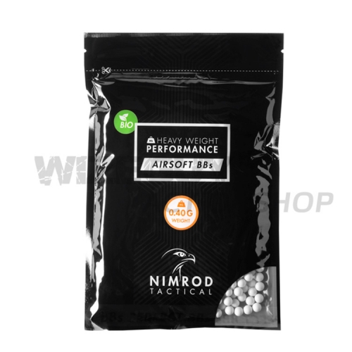 Nimrod 0.40g Bio BB 1000rds in the group Airsoft / Airsoft BBs / Soft air gun bullets at Wizeguy Sweden AB (as-nim-bb-102)