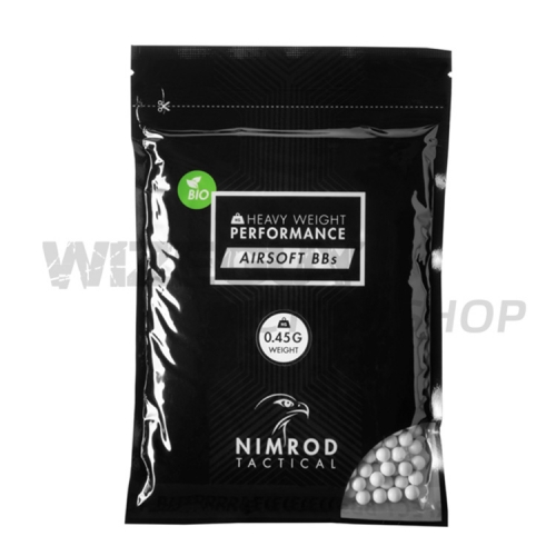 Nimrod 0.45g Bio BB 1000rds in the group Airsoft / Airsoft BBs / Soft air gun bullets at Wizeguy Sweden AB (as-nim-bb-104)