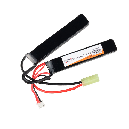 Swiss Arms Lipo Battery Stick 7.4V 2200mAh Mini Tamyia 25C in the group Airsoft / Batteries and chargers at Wizeguy Sweden AB (as-sa-bat-1006)