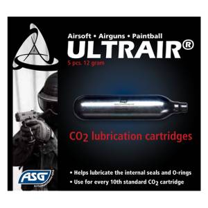 Ultrair Co2 lubricationcatridges 5-pack in the group Airguns / Co2 cartriges  at Wizeguy Sweden AB (asg-17425)