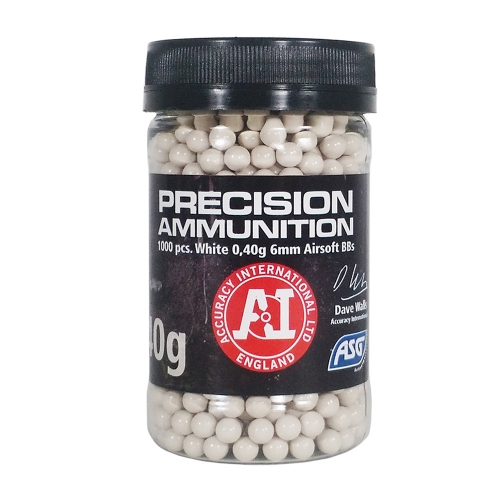Airsoft Sniper BBs 0.40g White in the group Airsoft / Airsoft BBs / Soft air gun bullets at Wizeguy Sweden AB (asg-18413)