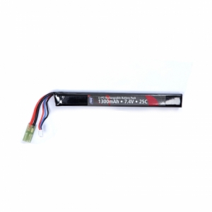 LiPo Battery 7.4V 1300 mAh 25C Stick in the group Airsoft / Batteries and chargers at Wizeguy Sweden AB (asg-18568)