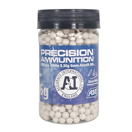 Airsoft Sniper BBs 0.36g White in the group Airsoft / Airsoft BBs / Soft air gun bullets at Wizeguy Sweden AB (asg-18723)