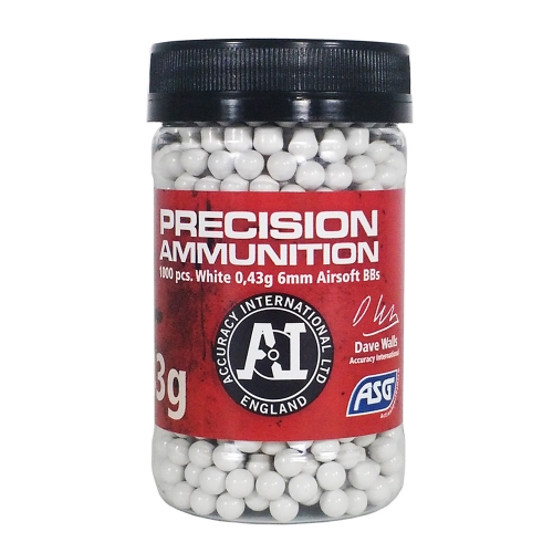 Airsoft Sniper BBs 0.43g White  in the group Airsoft / Airsoft BBs / Soft air gun bullets at Wizeguy Sweden AB (asg-18724)