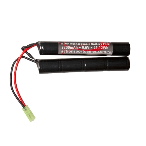 Nimh Battery 9.6V 2200mAh in the group Airsoft / Batteries and chargers at Wizeguy Sweden AB (asg-19361)