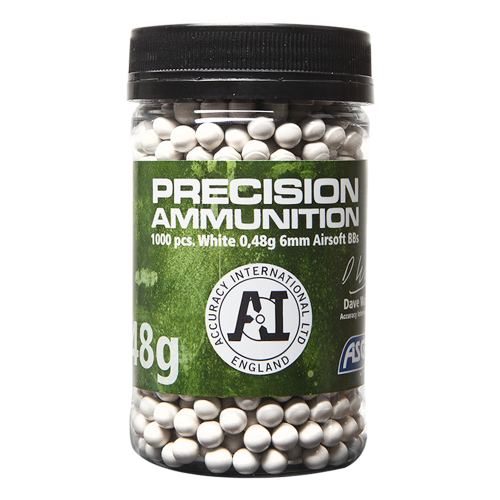 Airsoft Sniper BBs 0.48g White  in the group Airsoft / Airsoft BBs / Soft air gun bullets at Wizeguy Sweden AB (asg-19575)