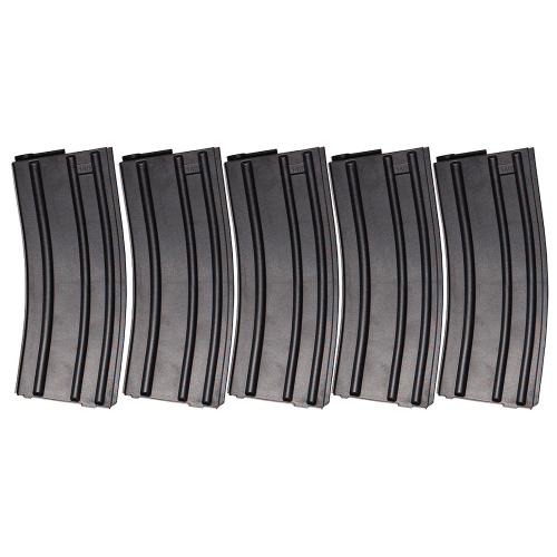 M4 Magazine 5-Pack Black 140rd in the group Airsoft / Airsoft Magazines at Wizeguy Sweden AB (asg-19703)