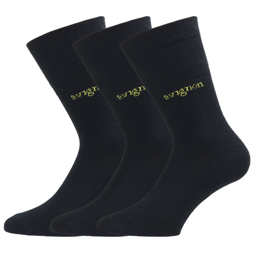 Avignon Liner Basic Wool 3-Pack Black in the group Clothing / Socks at Wizeguy Sweden AB (avi-sock-100a-R)