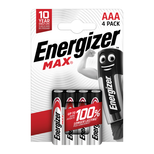 Energizer Max AAA 4-Pack in the group Tactical Gear / Survivalgear at Wizeguy Sweden AB (bat-3002)