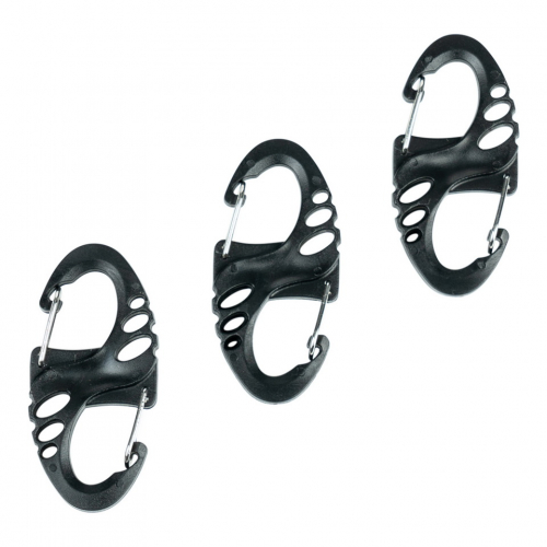 Mini Carbiner set 3 pcs Black in the group Tactical Gear / Carabiner at Wizeguy Sweden AB (inc-acc-00011)