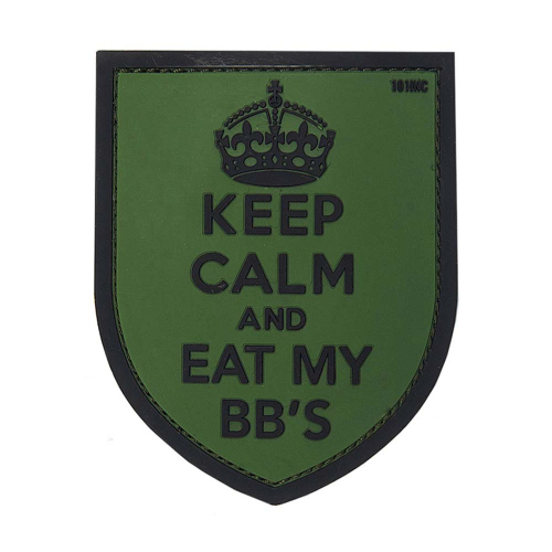 Patch 3D PVC Keep calm BBs Green in the group Tactical Gear / Patches at Wizeguy Sweden AB (inc-patch-10112)