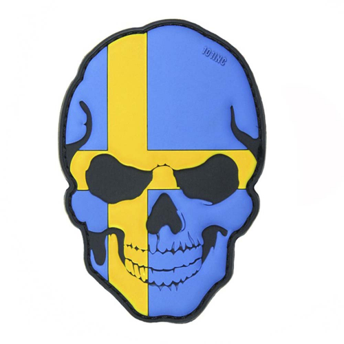 Patch 3D PVC Skull Sweden in the group Tactical Gear / Patches at Wizeguy Sweden AB (inc-patch-16027)
