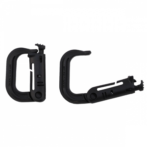 Carbine Hook D Molle Black Plastic 2-pack in the group Tactical Gear / Carabiner at Wizeguy Sweden AB (max-acc-00021)