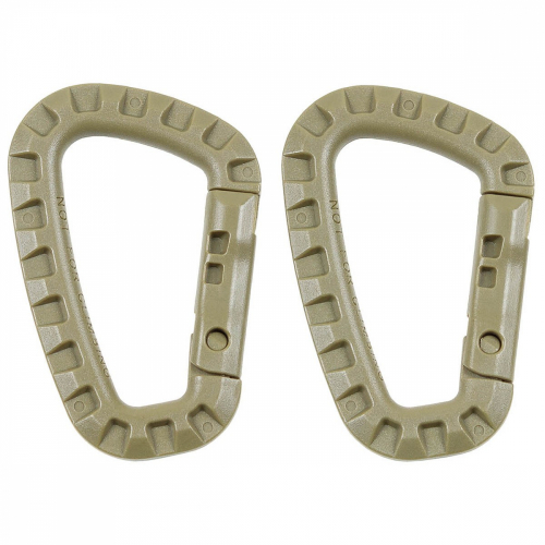 Carbine Hook 2 pack Tan in the group Tactical Gear / Carabiner at Wizeguy Sweden AB (max-acc-00033)