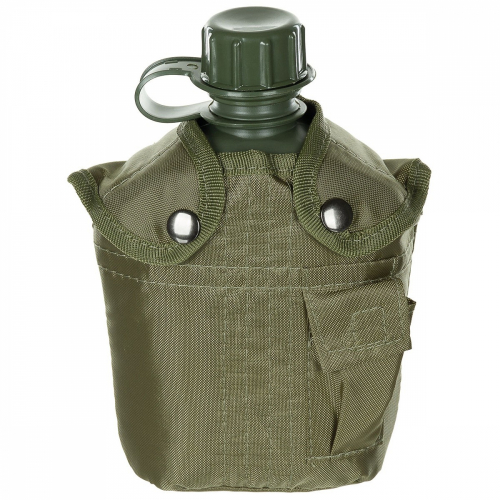Waterbottle with Pouch Olive in the group Tactical Gear / Hydrationsystems at Wizeguy Sweden AB (max-acc-00202)