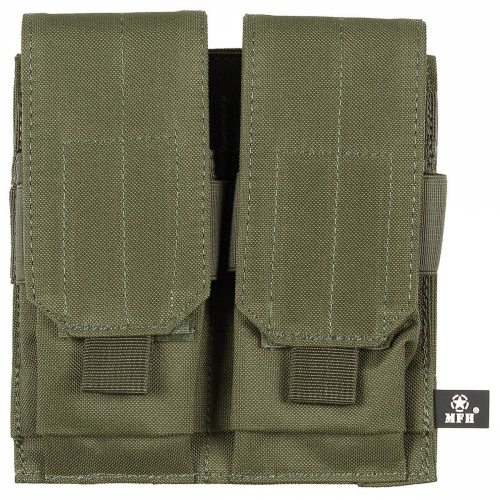 Double magpouch Molle Olive / OD green in the group Tactical Gear / Mollepouches / System at Wizeguy Sweden AB (max-molle-00022)