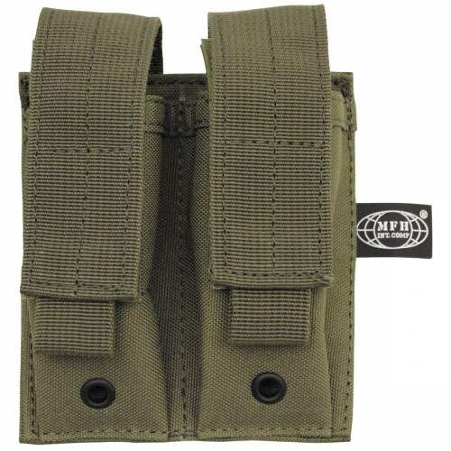Double pistolmagpouch Olive in the group Tactical Gear / Mollepouches / System at Wizeguy Sweden AB (max-molle-00062)
