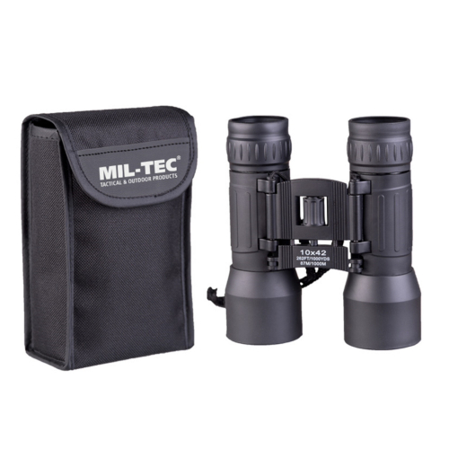 Mil-Tec Binoculars 10x42 Black in the group Outdoor / Binoculars at Wizeguy Sweden AB (mil-acc-03204)