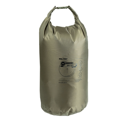 Miltec Dry bag Olive 25 Liter in the group Tactical Gear / Backpacks / bags at Wizeguy Sweden AB (mil-acc-034)