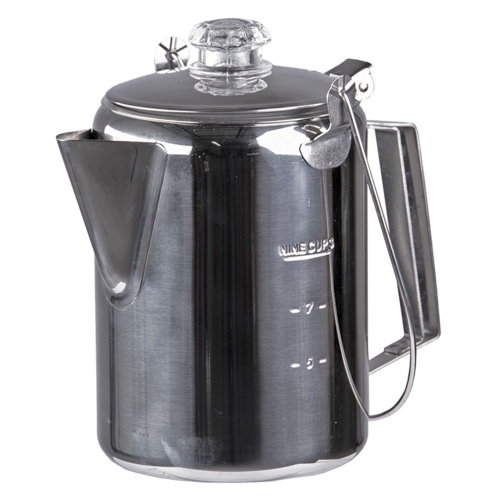 Mil-Tec Coffepot Perkulator Stainless Steel in the group Outdoor / Kitchen supply at Wizeguy Sweden AB (mil-camp-1213)