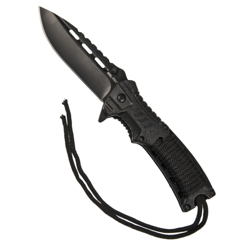 Miltec One-hand black paracord/firestarter in the group Tactical Gear / Knives at Wizeguy Sweden AB (mil-knife-0013)