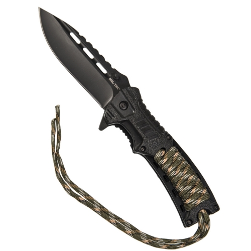 Miltec One-hand camo paracord/firestarter in the group Tactical Gear / Knives at Wizeguy Sweden AB (mil-knife-0015)