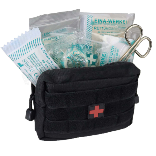 Miltec Small First Aid Kit 25-Piece  in the group Tactical Gear / Survivalgear at Wizeguy Sweden AB (mil-molle-00321)