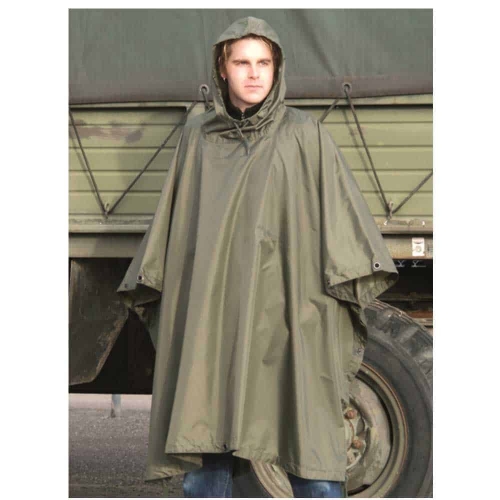 Mil-Tec Rainponcho Olive in the group Clothing / All Clothes at Wizeguy Sweden AB (mil-rain-001)
