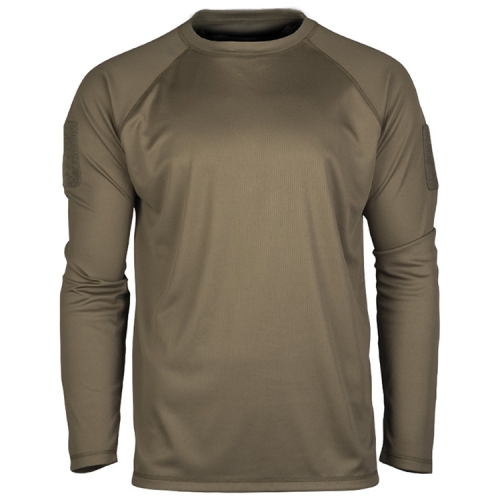 Miltec Quickdry Longsleeve Olive in the group Clothing / Longsleeved shirts at Wizeguy Sweden AB (mil-shirt-561-r)