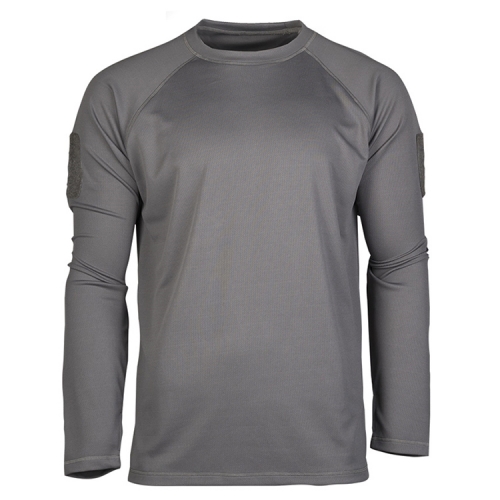 Miltec Quickdry Longsleeve Grey  in the group Clothing / Longsleeved shirts at Wizeguy Sweden AB (mil-shirt-571-r)