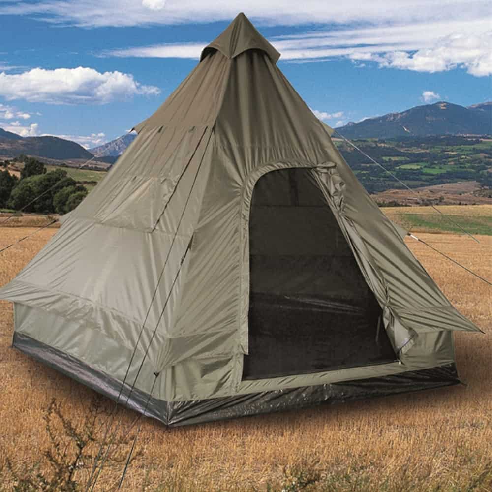 Miltec Tipitent 4-man Olive in the group Outdoor / Tent at Wizeguy Sweden AB (mil-tent-1041)