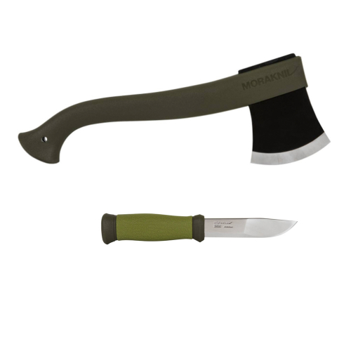 Morakniv Yxa & Kniv Outdoor Kit MG Olive in the group Tactical Gear / Knives at Wizeguy Sweden AB (mora-kit-0001)