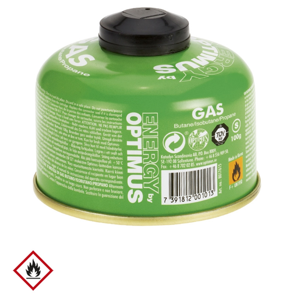 Optimus Butane Container 100G in the group Outdoor / Kitchen supply at Wizeguy Sweden AB (optimus-0101)
