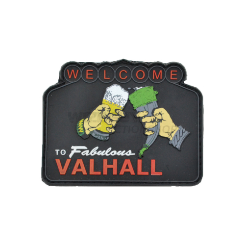 3D Rubber Patch: Welcome to Valhall in the group Tactical Gear / Patches at Wizeguy Sweden AB (pw-010001)